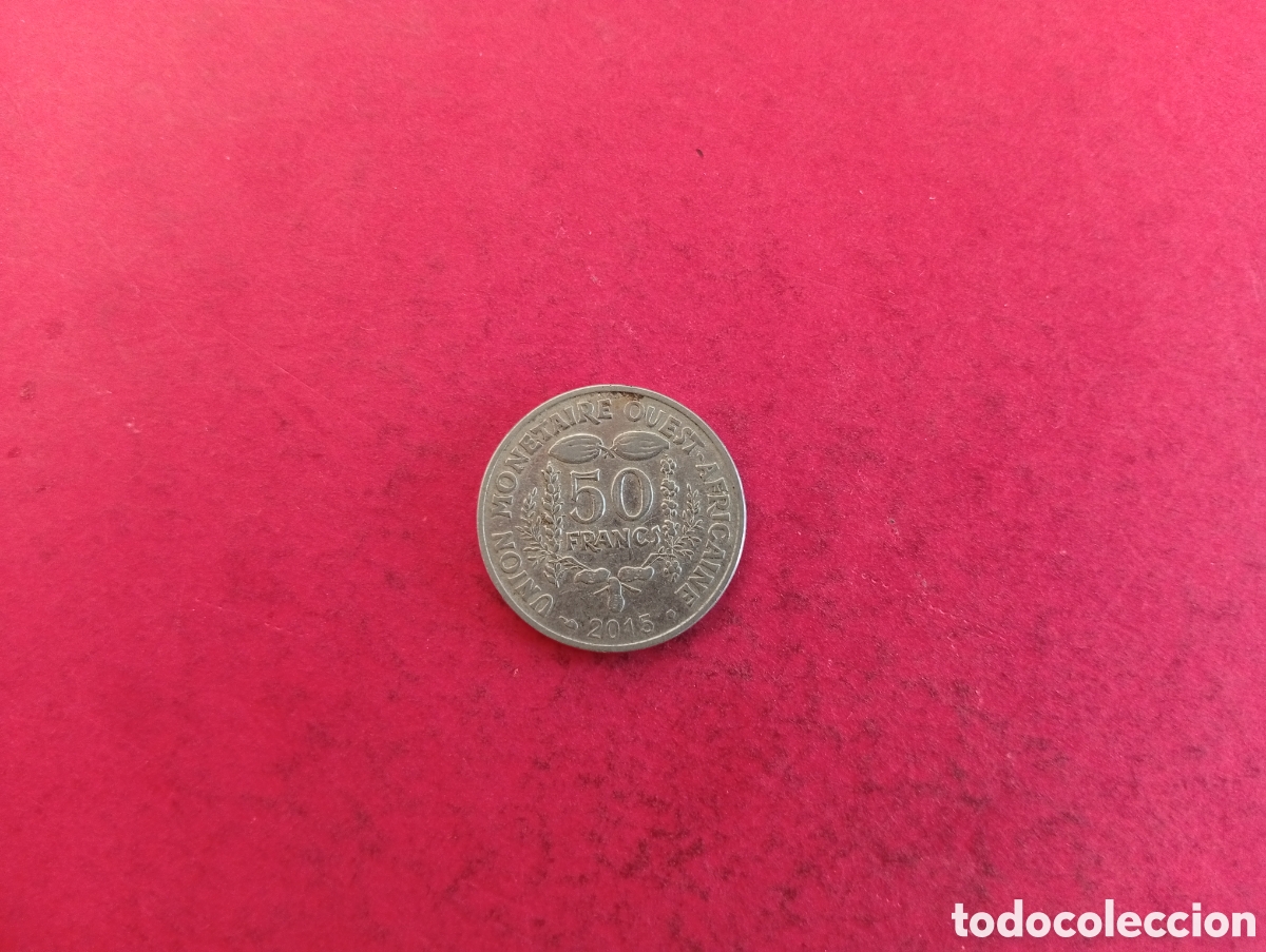Monedas antiguas de &Aacute;frica: 50 francos &Aacute;frica Oeste 2015