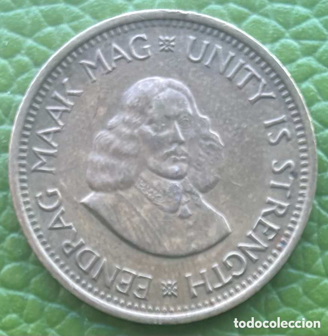 Monedas antiguas de &Aacute;frica: SUD&Aacute;FRICA. MEDIO CENTAVO DE RAND. 1963.