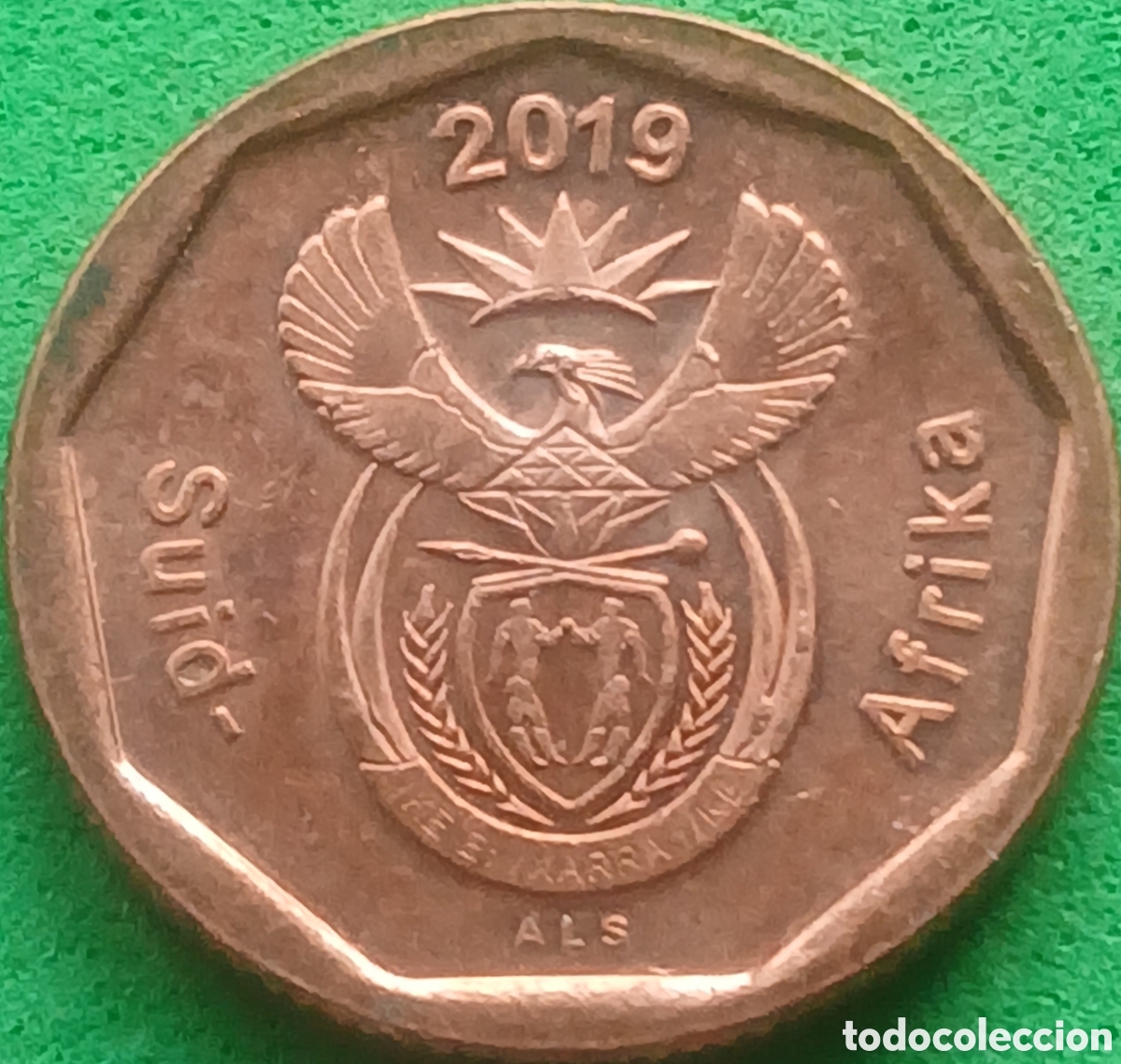 Monedas antiguas de &Aacute;frica: Suid &Aacute;frika 10 cents 2019 UC#29