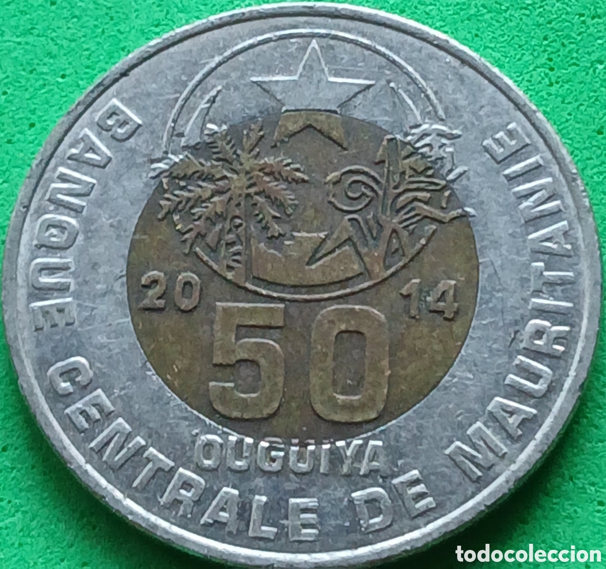 Monedas antiguas de &Aacute;frica: Mauritania 50 uguiya 2014 km#9