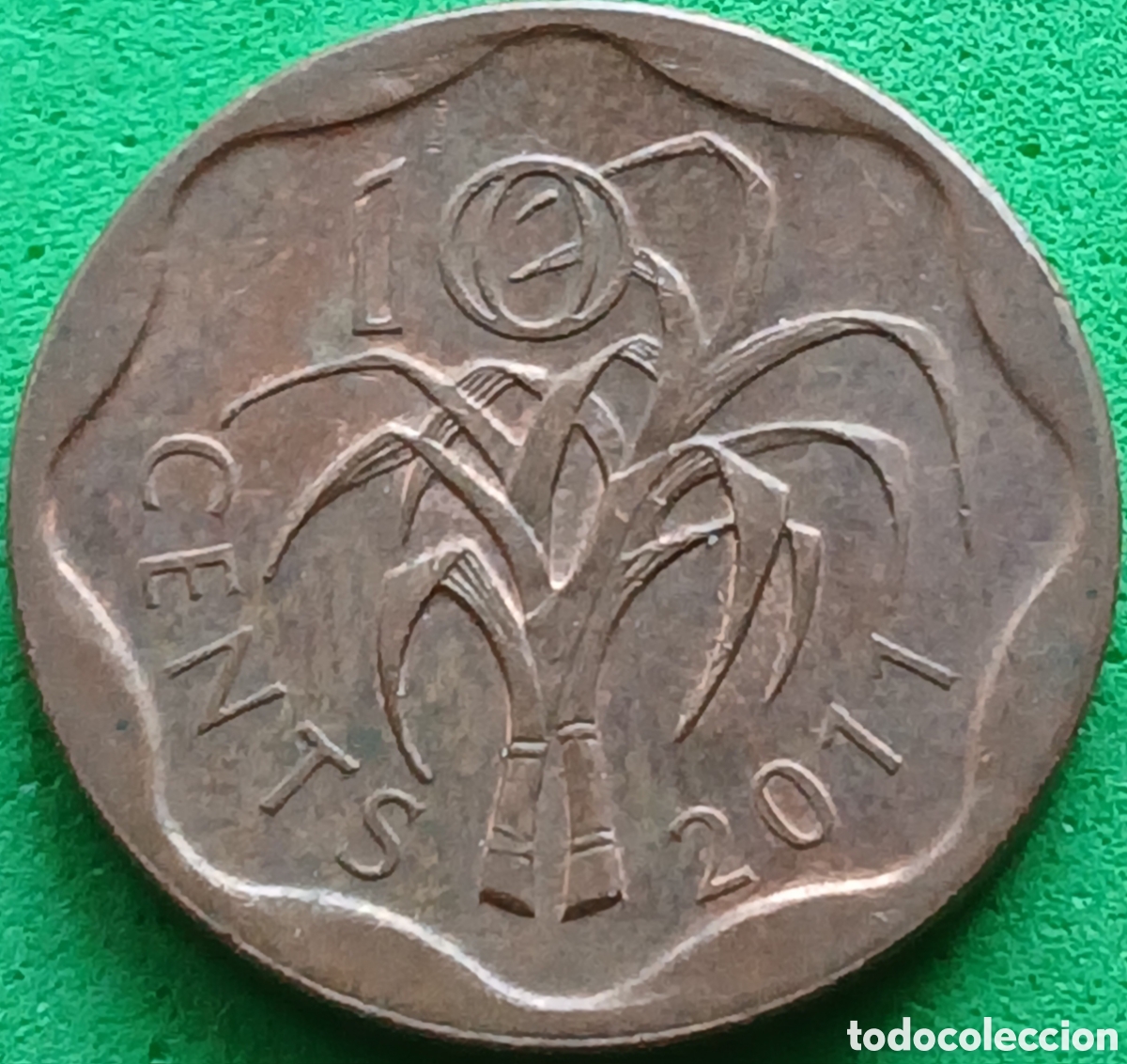 Monedas antiguas de &Aacute;frica: Esuatini ( Swazilandia) 10 cents 2011 km#57