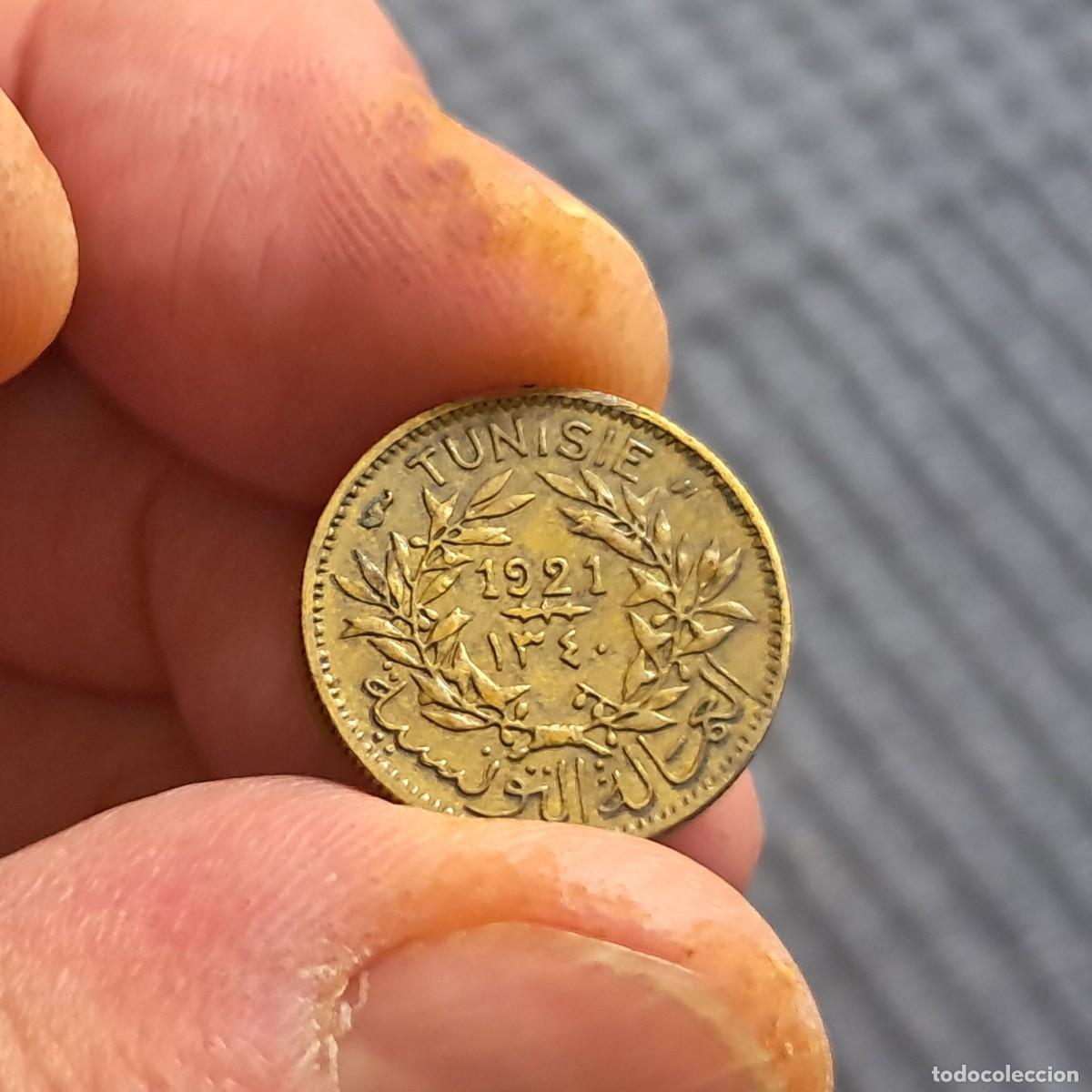 Monedas antiguas de &Aacute;frica: MONEDA DE T&Uacute;NEZ 50 CENTIMES 1921 (1340) (Chambers of Commerce) KM# 246, F.