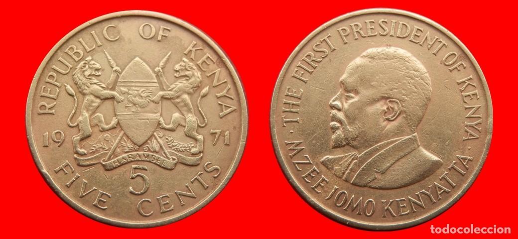 Monedas antiguas de &Aacute;frica: 5 CENTAVOS 1971 KENIA KENYA-143558