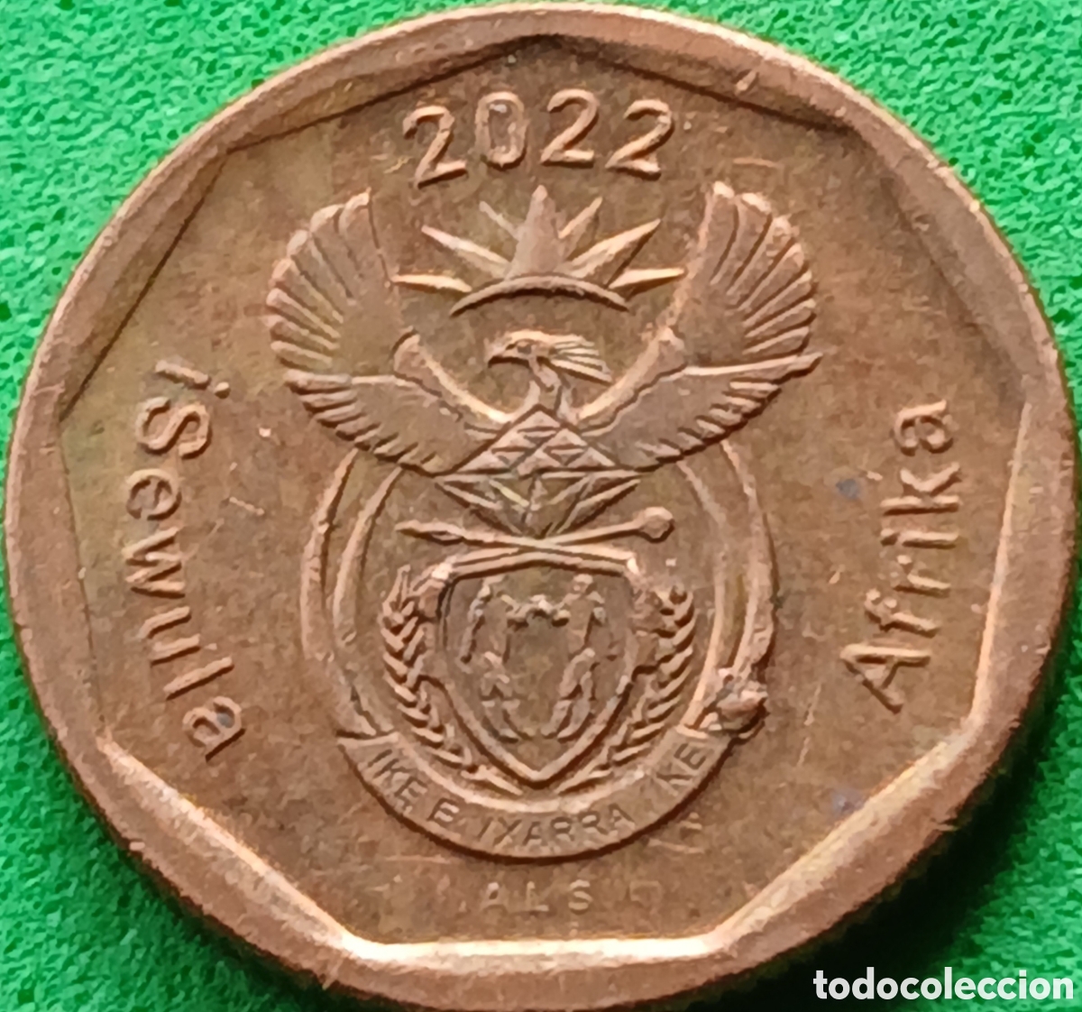 Monedas antiguas de &Aacute;frica: Isewula &Aacute;frika 10 cents 2022 UC#53 poco com&uacute;n