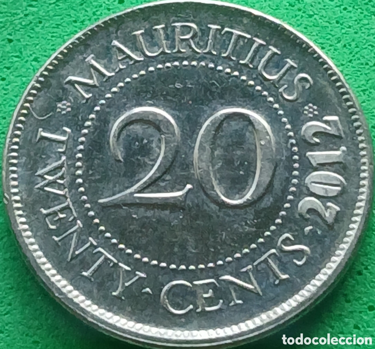 Monedas antiguas de &Aacute;frica: Mauricio 20 cents 2012 km#53