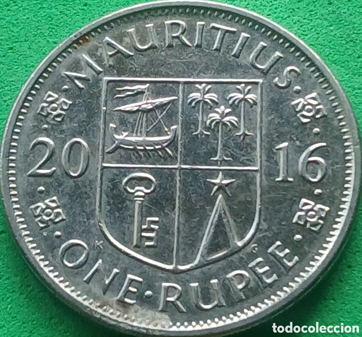 Monedas antiguas de &Aacute;frica: Mauricio one rupee 2016 km#55a