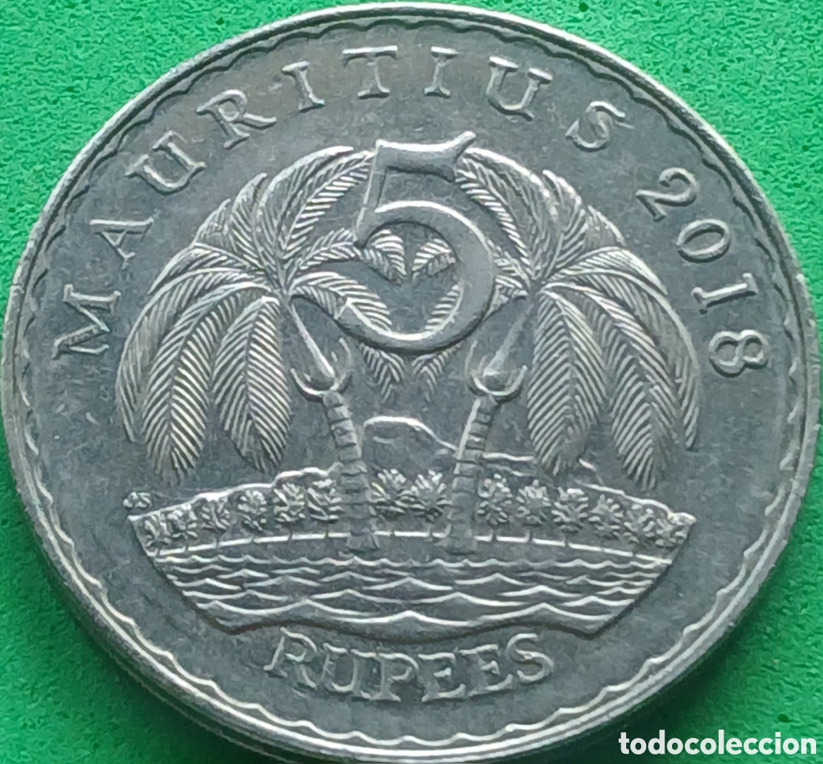 Monedas antiguas de &Aacute;frica: Mauricio 5 rupees 2018 UC#2