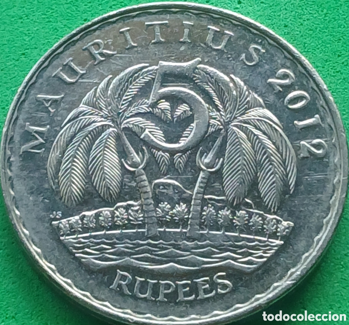 Monedas antiguas de &Aacute;frica: Mauricio 5 rupees 2012 UC#2
