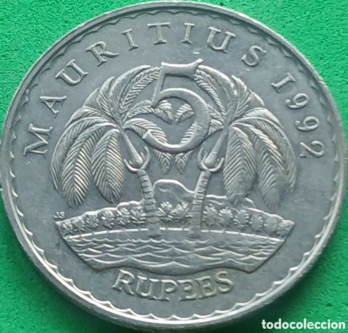 Monedas antiguas de &Aacute;frica: Mauricio 5 rupees 1992 km#56