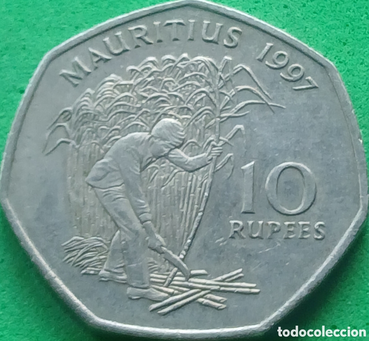 Monedas antiguas de &Aacute;frica: Mauricio 10 rupees 1997 km#61