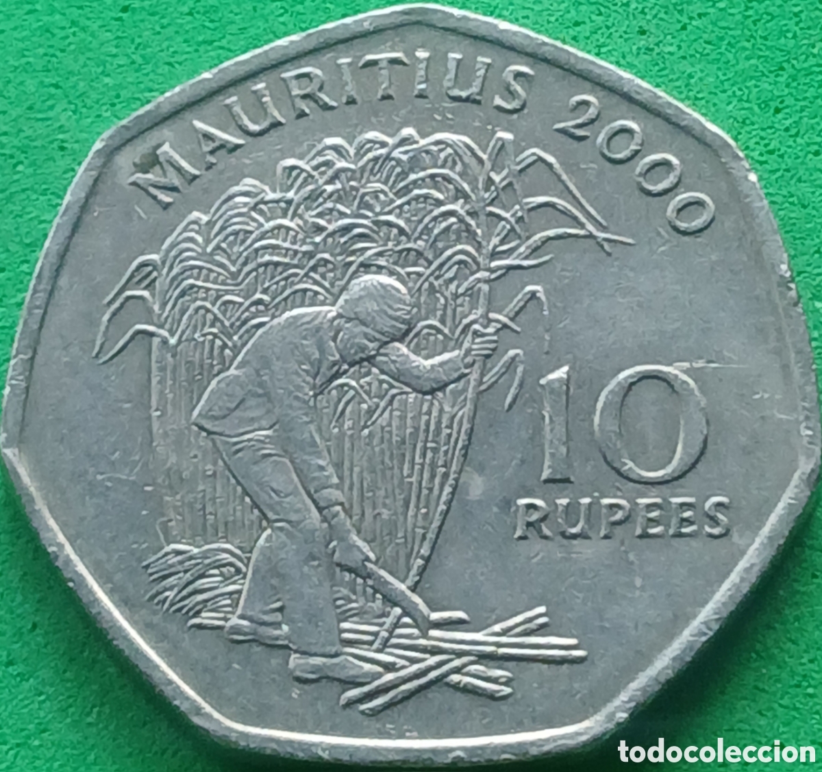 Monedas antiguas de &Aacute;frica: Mauricio 10 rupees 2000 km#61