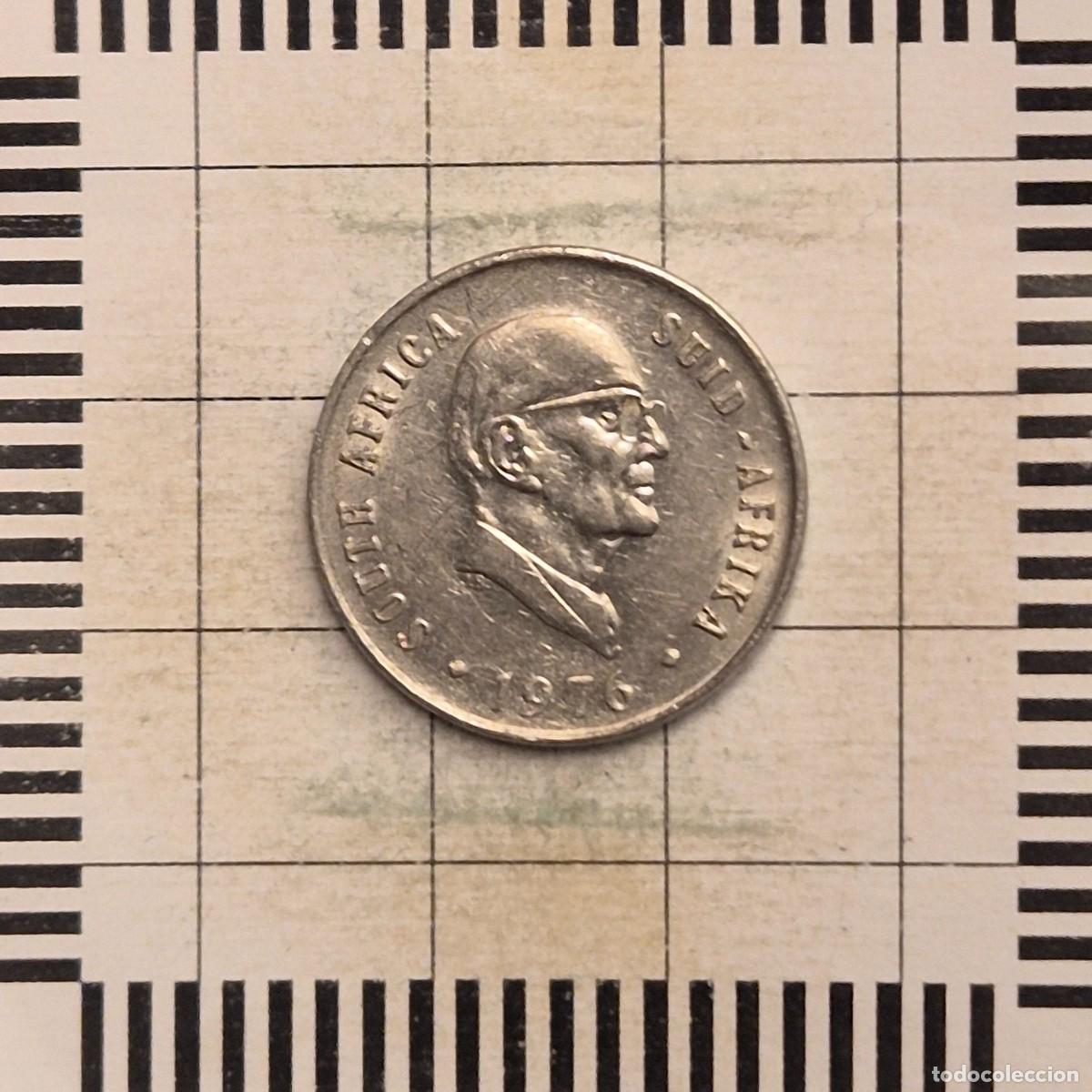 Monedas antiguas de &Aacute;frica: 10 CENTS, SUDAFRICA. 1976. (KM#94).