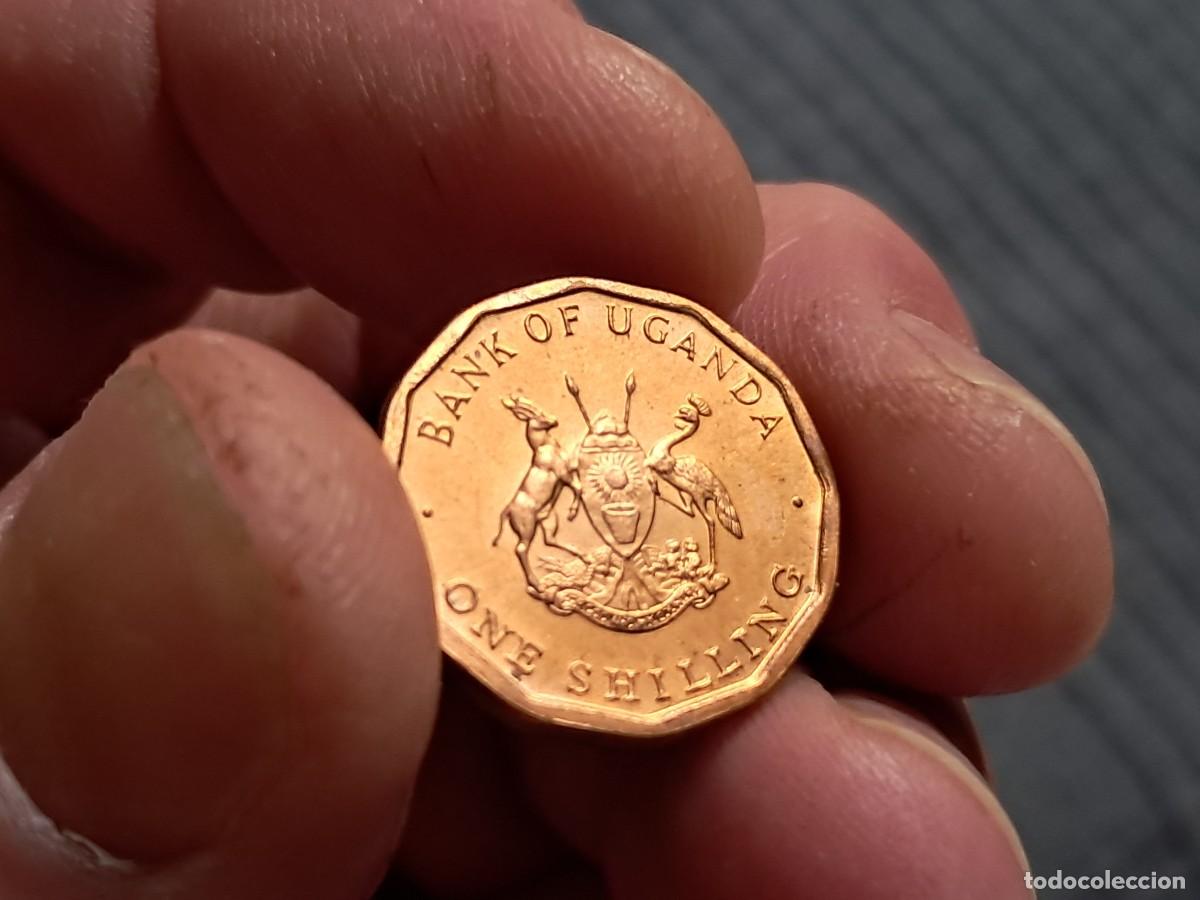 Monedas antiguas de &Aacute;frica: MONEDA DE UGANDA 1 CHEL&Iacute;N / SHILLING 1987 KM# 27, XF, Sch&ouml;n# 26, N# 2112.
