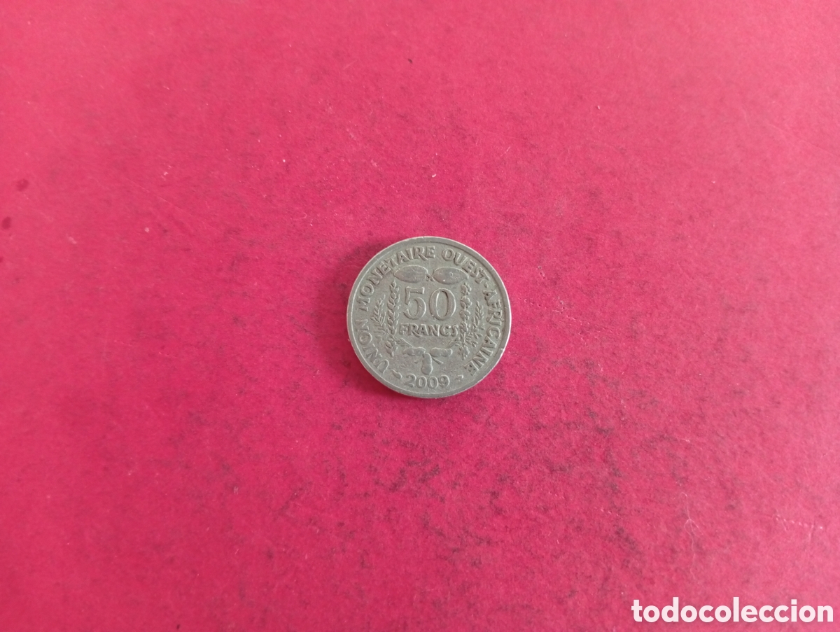 Monedas antiguas de &Aacute;frica: 50 francos &Aacute;frica Oeste 2009