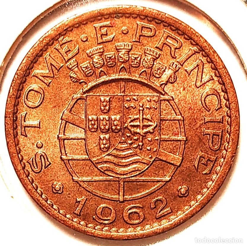 Monedas antiguas de &Aacute;frica: SANTO TOME Y PRINCIPE (1914-1976) - 50 CENTAVOS 1962 - A - 3,95 GR. BRONCE - DIAMETRO 20 mm - MB