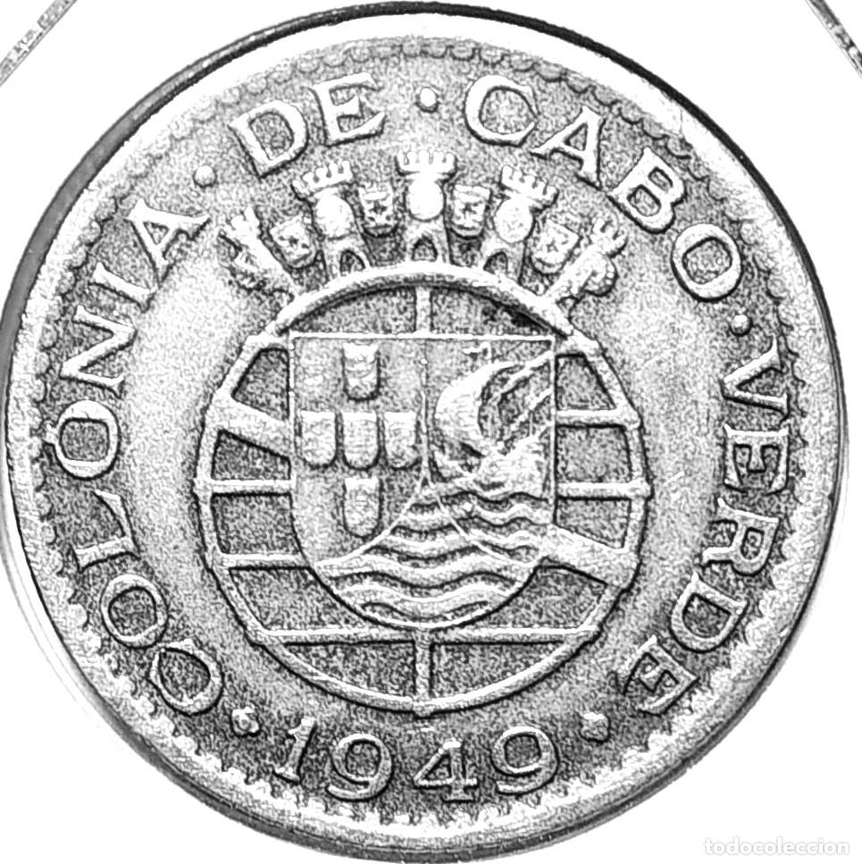 Monedas antiguas de &Aacute;frica: CABO VERDE (1914-1974) - 50 CENTAVOS 1949 - IMPERIO PORTUGUES - A - 4,60 GR. NIQUEL-LATON
