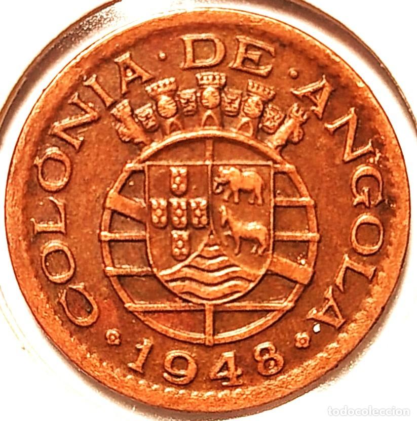 Monedas antiguas de &Aacute;frica: ANGOLA (1921-1974) - 20 CENTAVOS 1948 - A - 2,84 GR. BRONCE - DIAMETRO 20,50 mm - KM#71 - MB