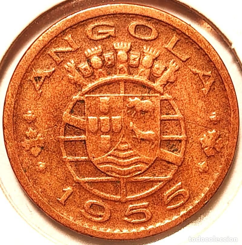 Monedas antiguas de &Aacute;frica: ANGOLA (1921-1974) - 50 CENTAVOS 1955 - A - 4 GR. BRONCE - DIAMETRO 20 mm - KM#75 - MB