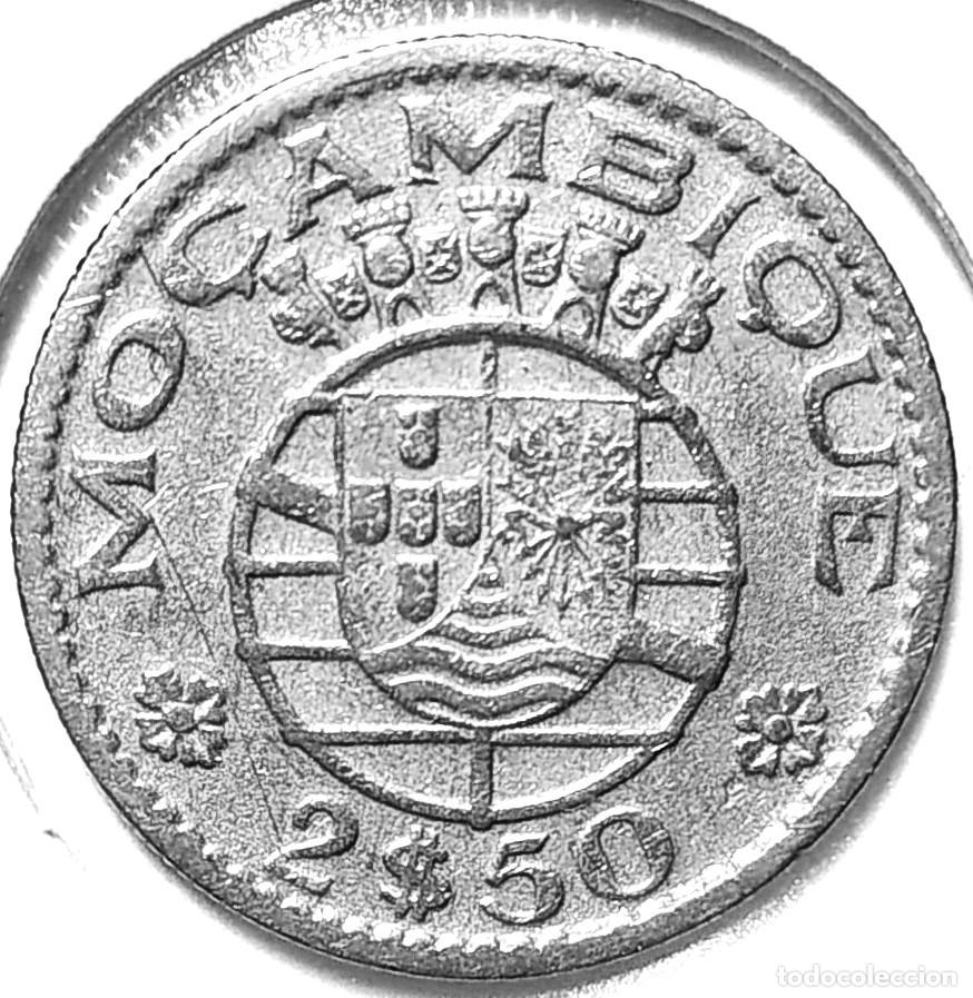 Monedas antiguas de &Aacute;frica: MOZAMBIQUE (1935-1974) - 2,50 ESCUDOS 1965 - IMPERIO PORTUGUES - A - 3,50 GR. CUPRONIQUEL