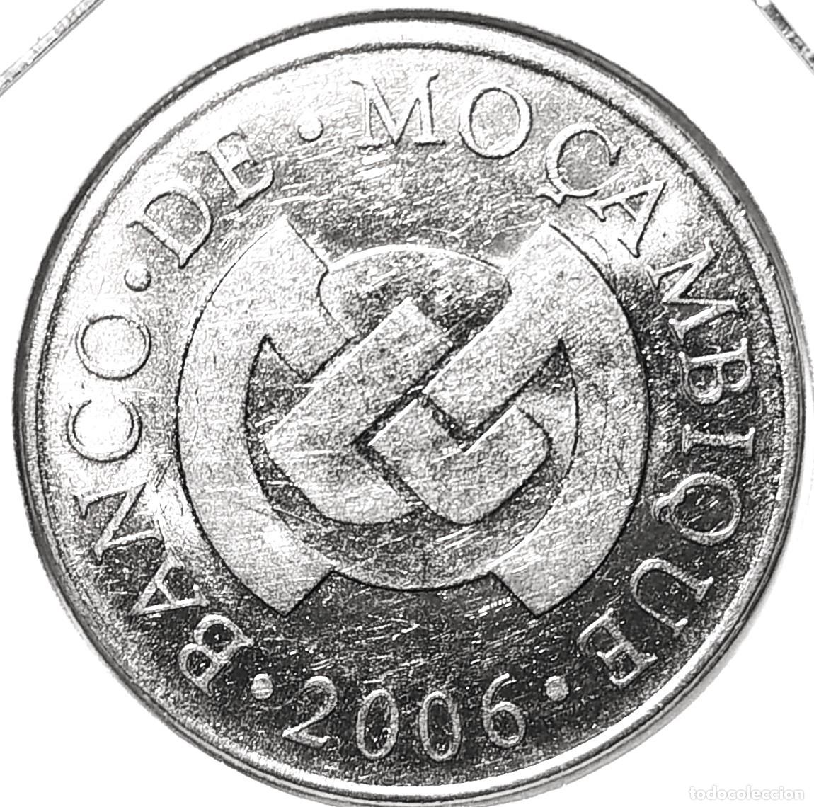 Monedas antiguas de &Aacute;frica: MOZAMBIQUE (2006-2024) - 5 METICALES 2006 - A - 6,50 GR. ACERO NIQUELADO - DIAMETRO 27 mm - KM#139