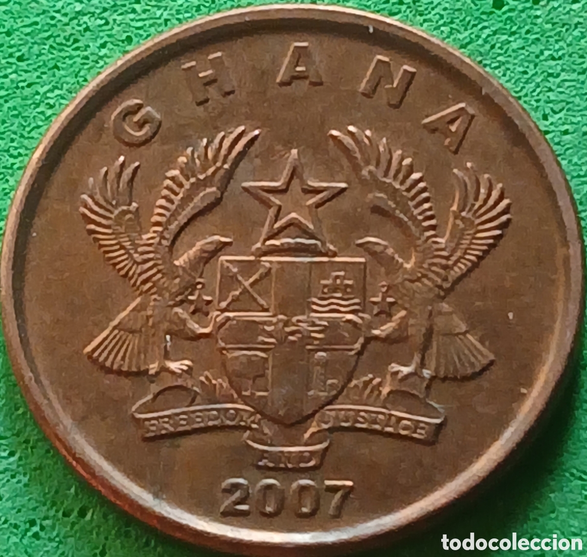 Monedas antiguas de &Aacute;frica: Ghana 1 pesewa 2007 km#37