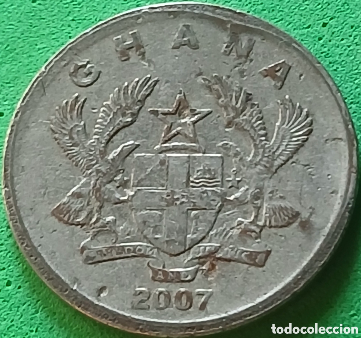Monedas antiguas de &Aacute;frica: Ghana 20 pesewas 2007 km#40