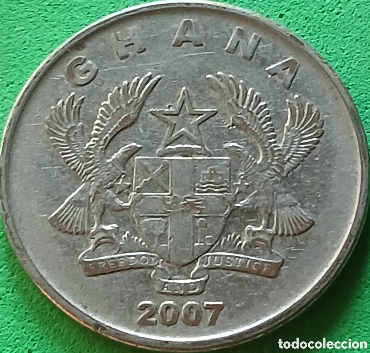Monedas antiguas de &Aacute;frica: Ghana 50 pesewas 2007 km#41