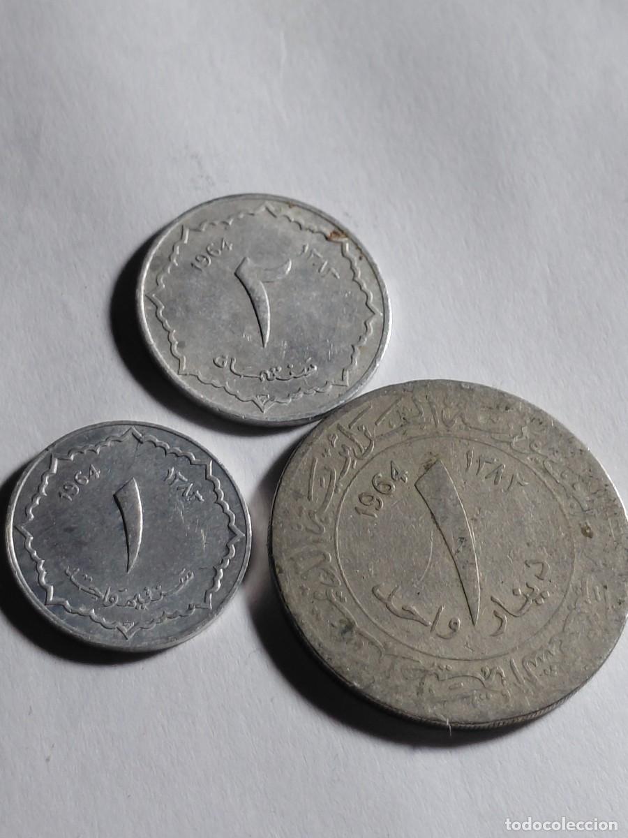 Monedas antiguas de &Aacute;frica: ARGELIA - LOTE 3 MONEDAS DIFERENTES 1964