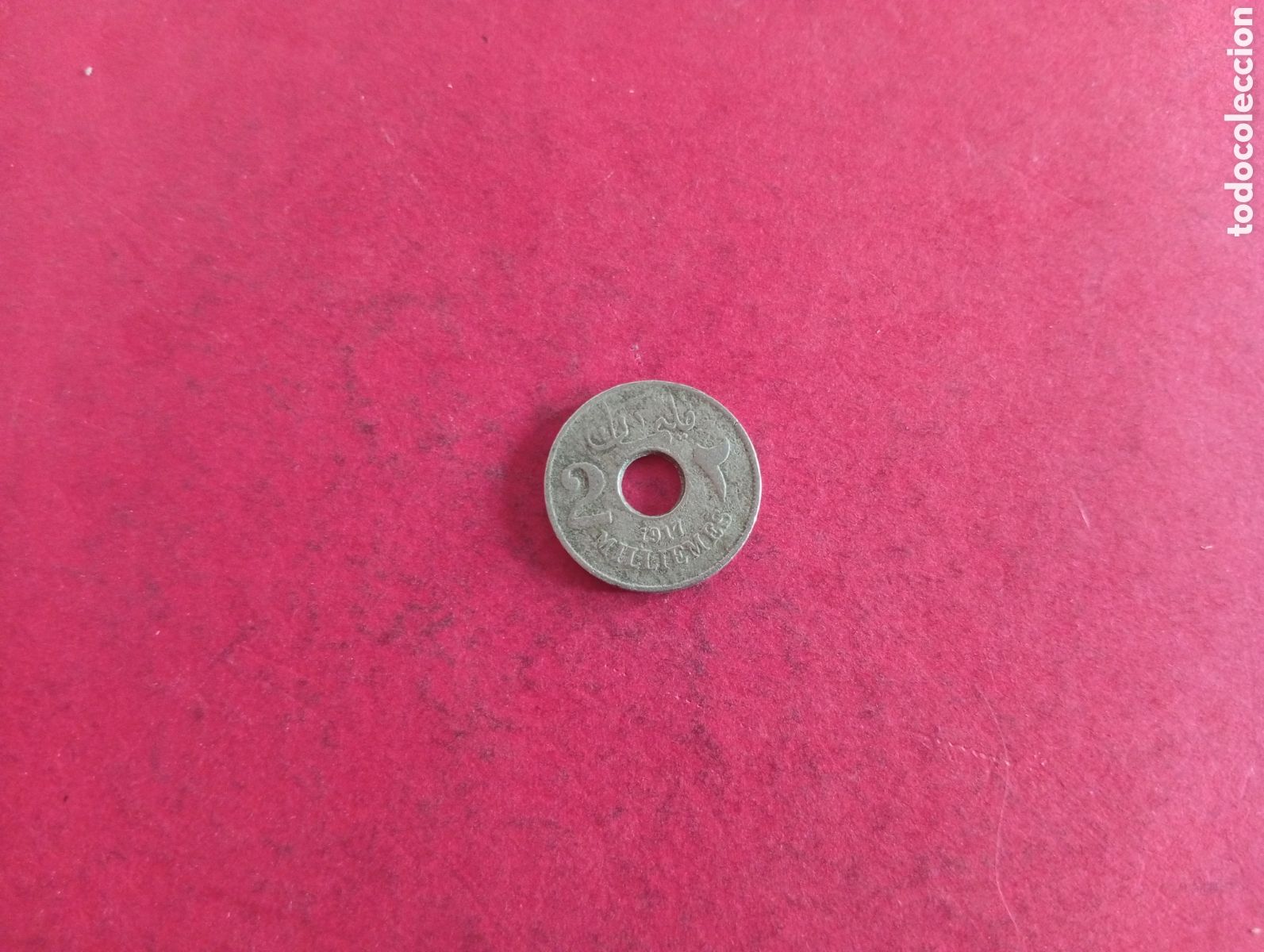 Monedas antiguas de &Aacute;frica: 2 milliemes de Egipto 1917