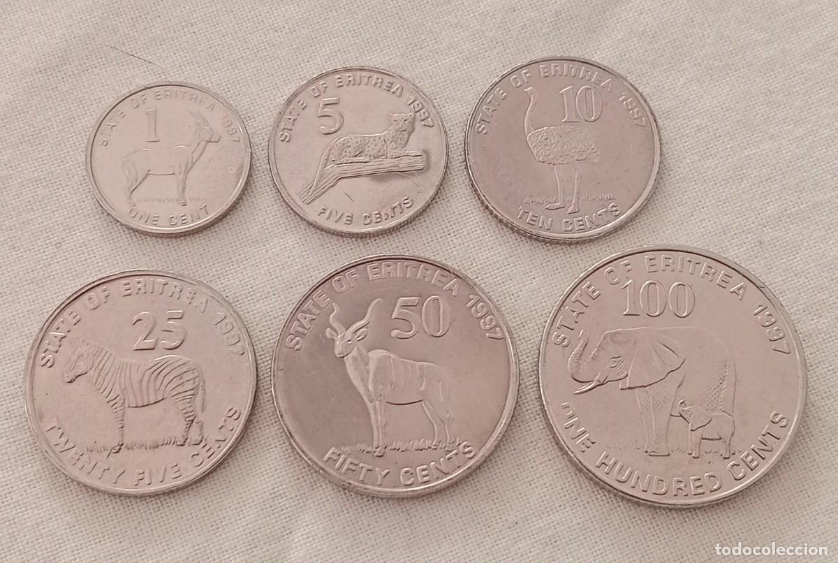 Monedas antiguas de &Aacute;frica: ERITREA serie 6 monedas. - Foto 2