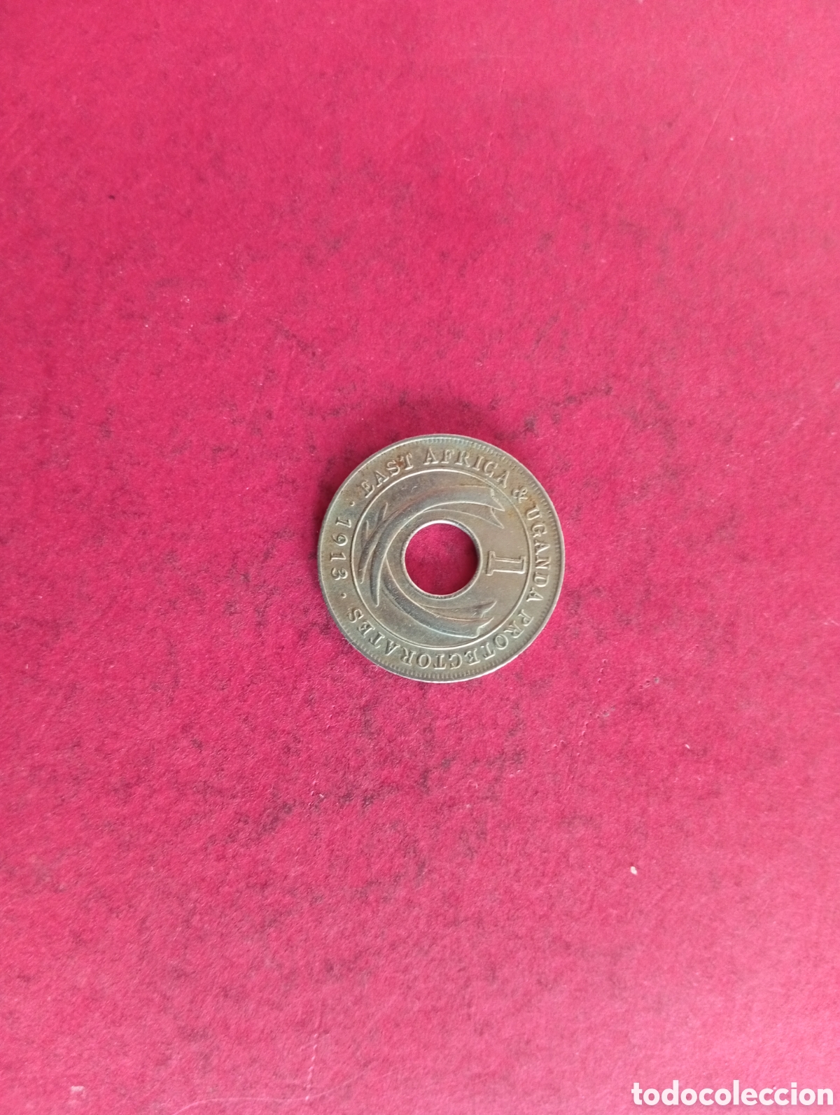 Monedas antiguas de &Aacute;frica: 1 cent &Aacute;frica Este y Uganda 1913