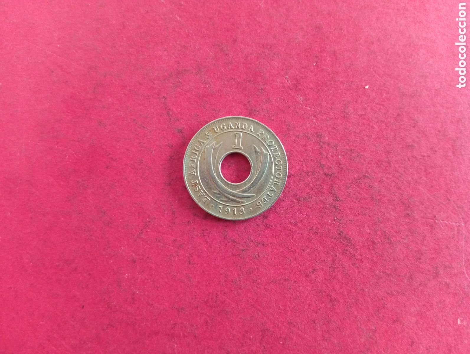 Monedas antiguas de &Aacute;frica: 1 cent &Aacute;frica Este y Uganda 1913