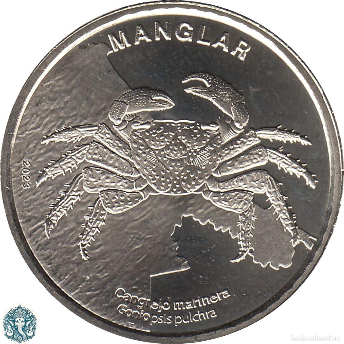 Monedas antiguas de &Aacute;frica: COSTA RICA 50 Colones 2023 Cangrejo marinera KM#-