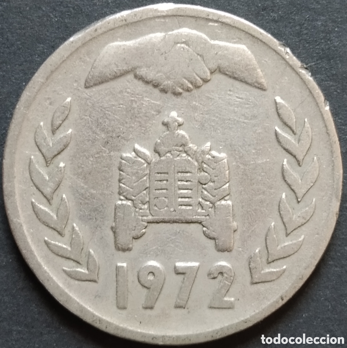 Monedas antiguas de &Aacute;frica: MONEDA - ARGELIA CONMEMORATIVA 1 DINAR 1972 - FAO. REFORMA AGRARIA