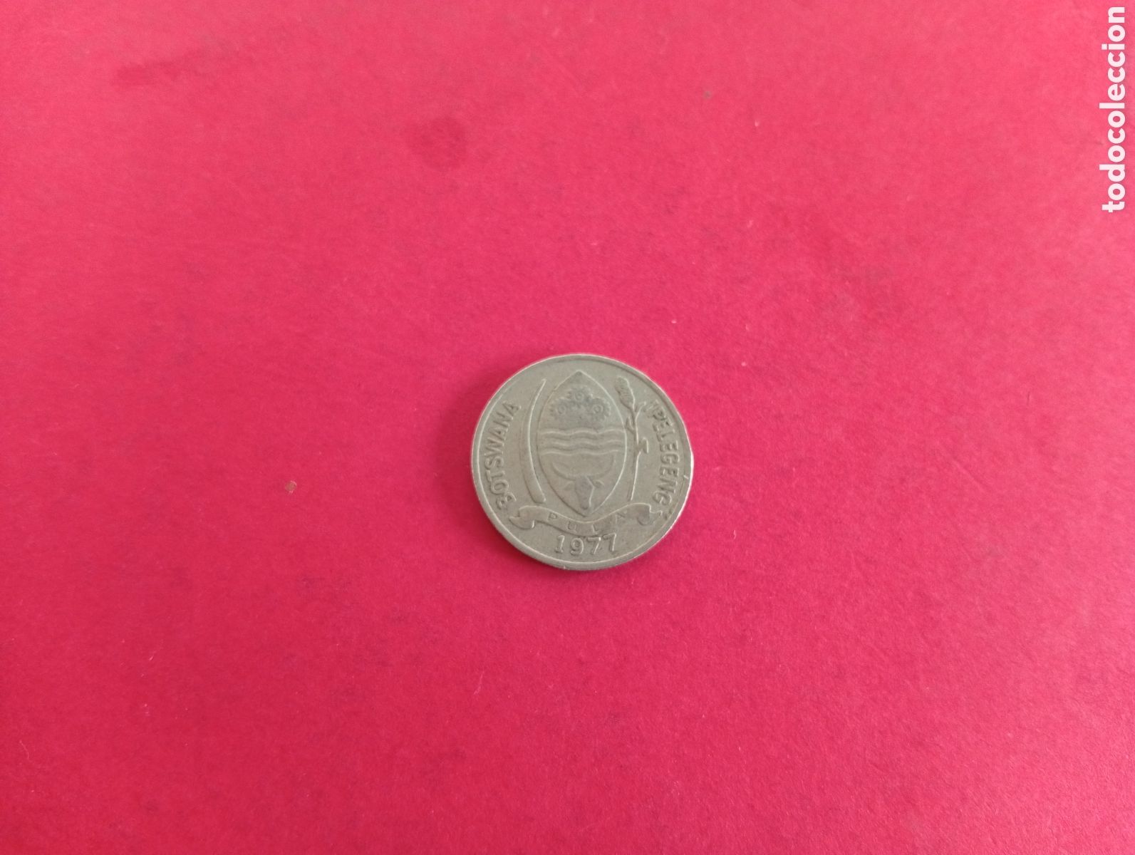 Monedas antiguas de &Aacute;frica: 10 thebe de Botswana 1977 - Foto 2
