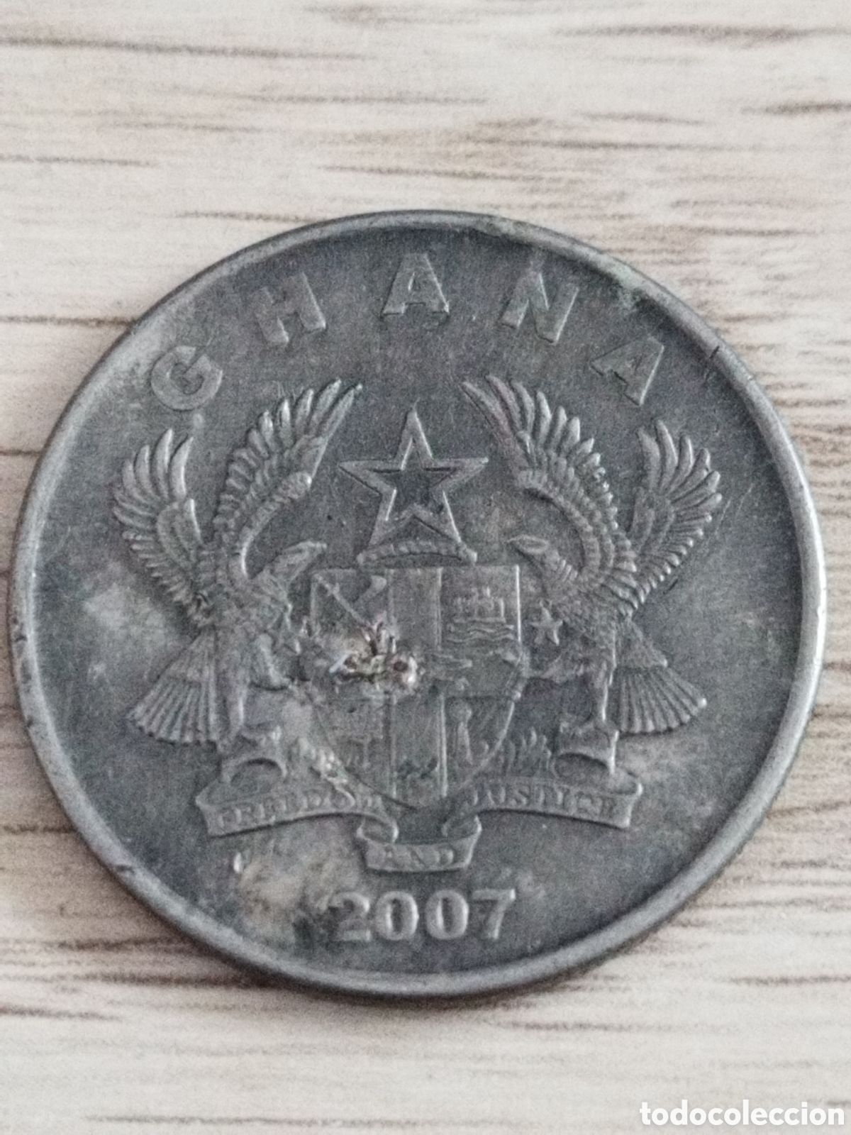 Monedas antiguas de &Aacute;frica: Ghana 50 pesewas de 2007 km#41