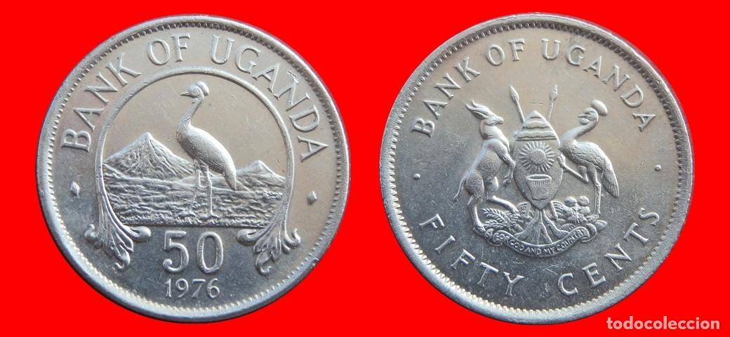 Monedas antiguas de &Aacute;frica: 50 CENTIMOS 1976 UGANDA-143842
