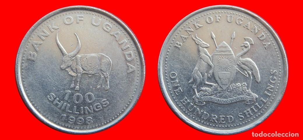 Monedas antiguas de &Aacute;frica: 100 CHELINES SHILLINGS 1998 UGANDA-143845