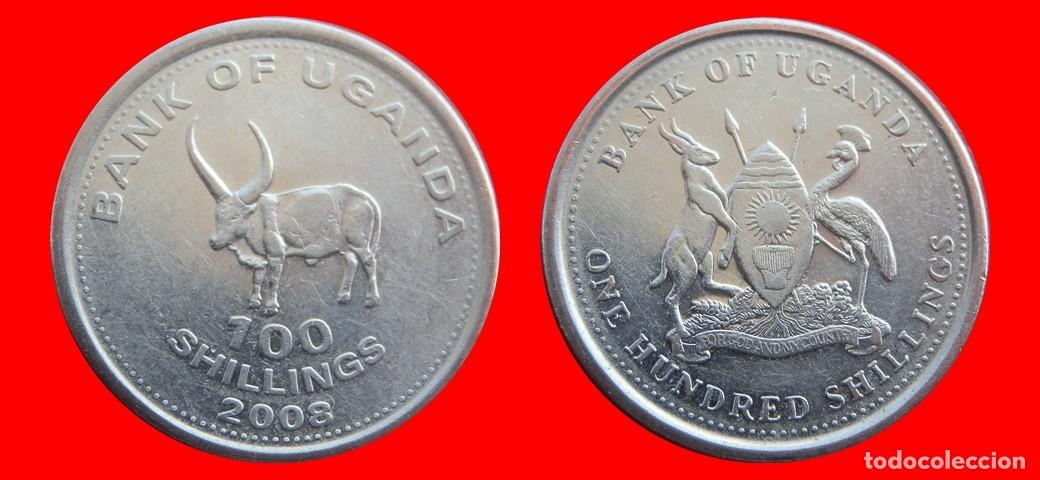 Monedas antiguas de &Aacute;frica: 100 CHELINES SHILLINGS 2008 UGANDA-143846