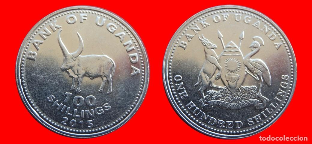 Monedas antiguas de &Aacute;frica: 100 CHELINES SHILLINGS 2015 UGANDA-143847