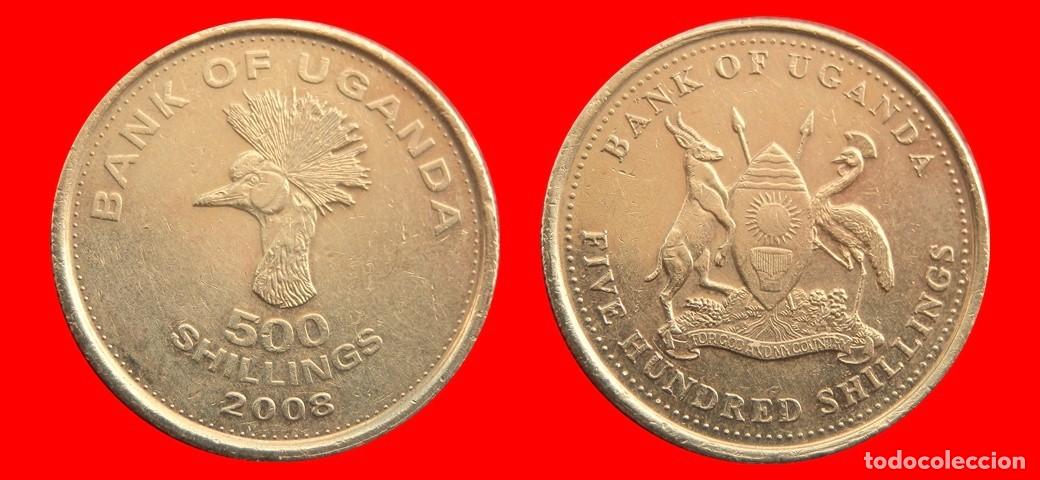 Monedas antiguas de &Aacute;frica: 500 CHELINES SHILLINGS 2008 UGANDA-143853