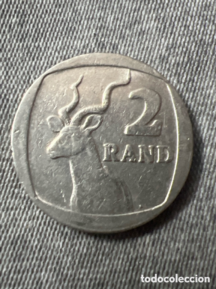 Monedas antiguas de &Aacute;frica: X168. SUDAFRICA - 2 RAND - 1989