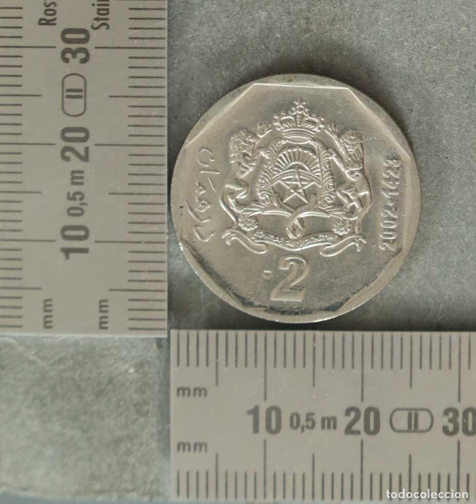 Monedas antiguas de &Aacute;frica: MONEDA. Marruecos - 2 Dirhams - Mohamed VI - 2002