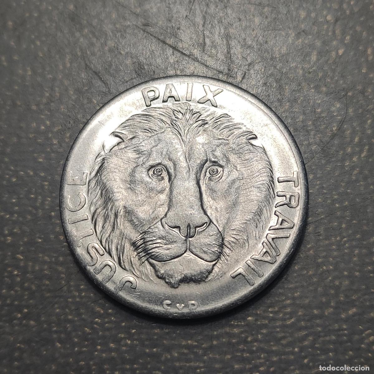 Monedas antiguas de &Aacute;frica: CONGO 10 FRANCS 1865 SC UNC