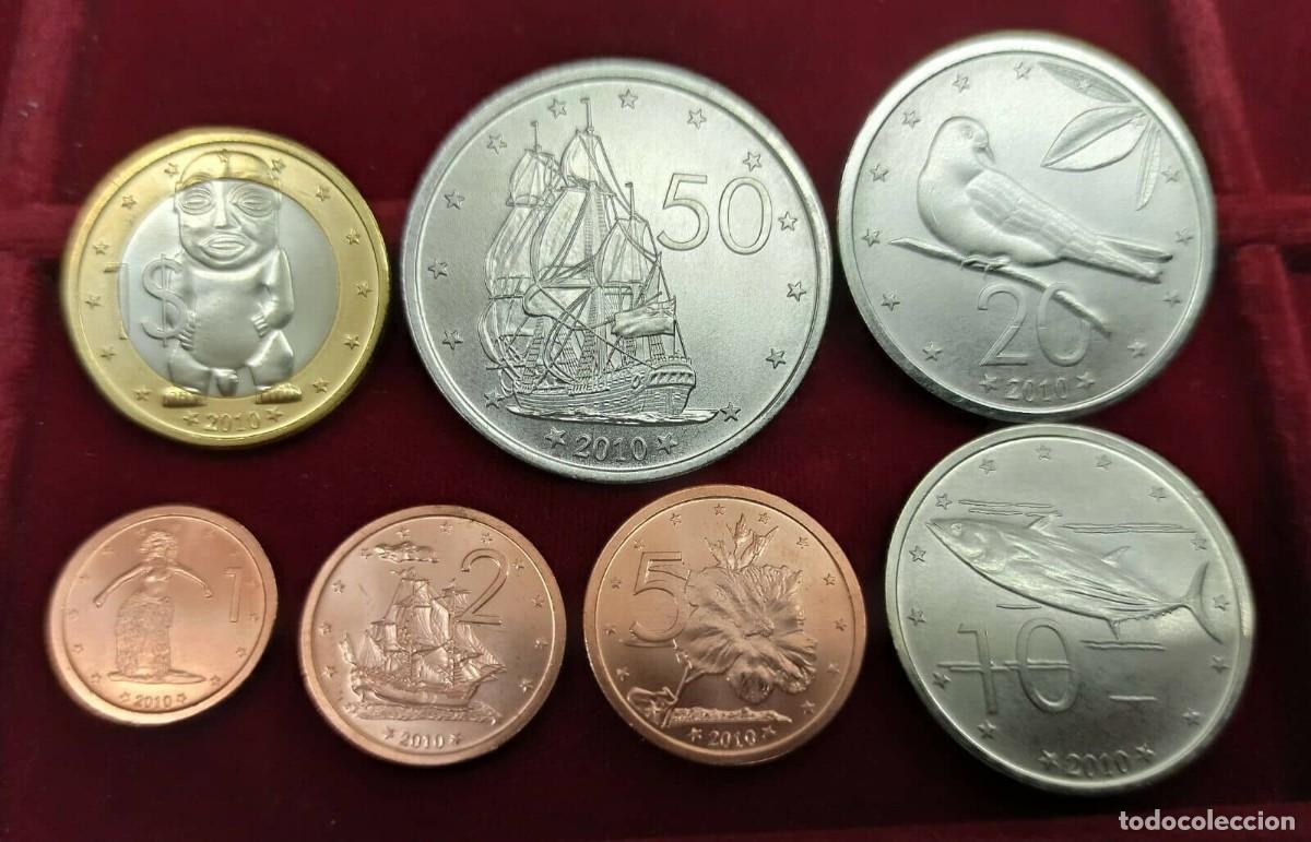 Monedas antiguas de &Aacute;frica: Islas Cook Set 7 monedas 1 2 5 10 20 50 Cents 1 D&oacute;lar 2010 Km 756-762 Sc Unc