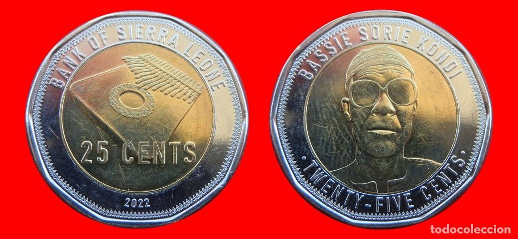 Monedas antiguas de &Aacute;frica: 25 CENTAVOS 2022 SIN CIRCULAR SIERRA LEONA-8919SC