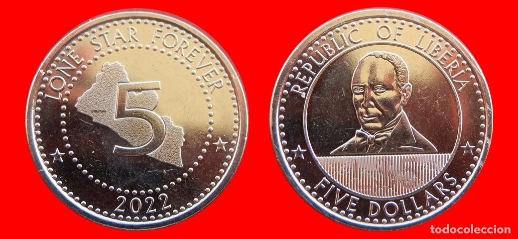 Monedas antiguas de &Aacute;frica: 5 DOLARES 2022 SIN CIRCULAR LIBERIA-8718SC