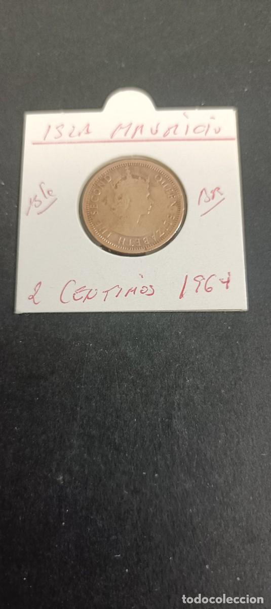 Monedas antiguas de &Aacute;frica: ISLA MAURICIO 2 CENTIMOS 1964 BC KM=32 (BRONCE) ISABEL II