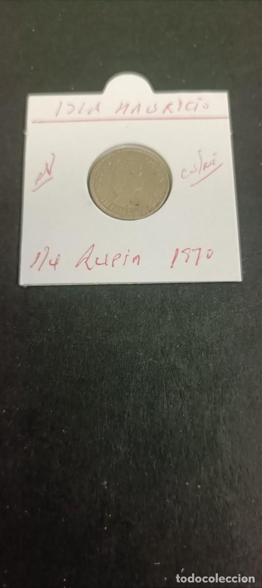 Monedas antiguas de &Aacute;frica: ISLA MAURICIO 1/2 RUPIA 1971 KM=37 (CUPRONIQUEL) ISABEL II