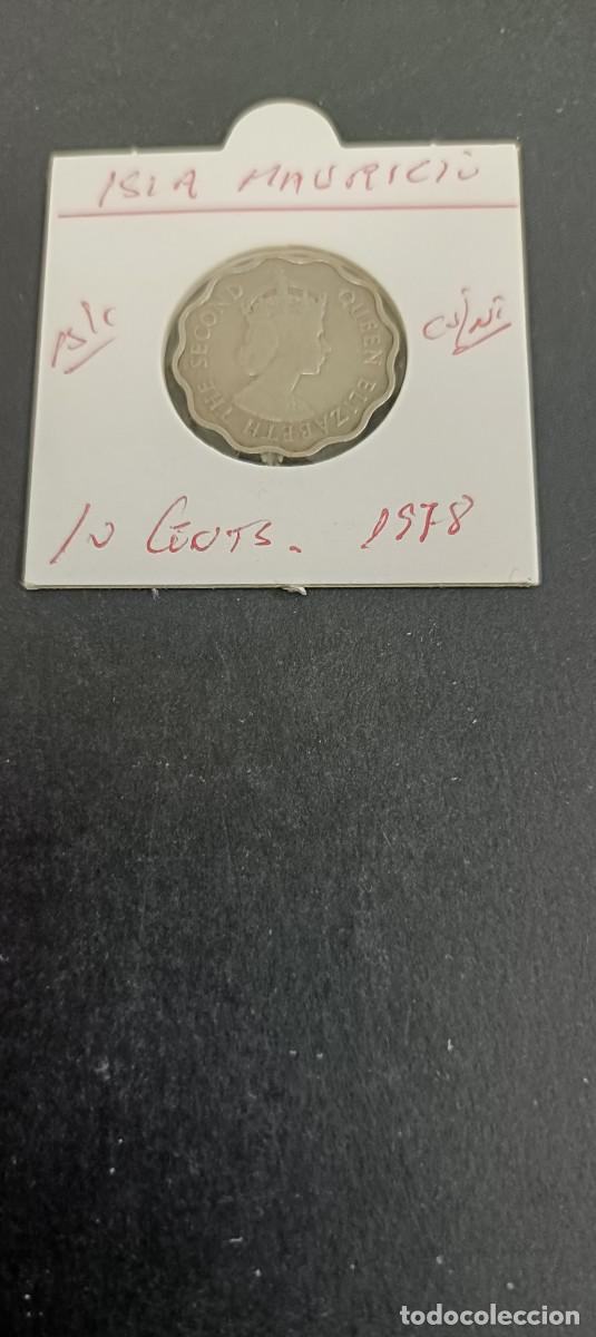 Moedas antigas de &Aacute;frica: ISLA MAURICIO 10 CENTIMOS 1978 BC KM=33 (CUPRONIQUEL) ISABEL II